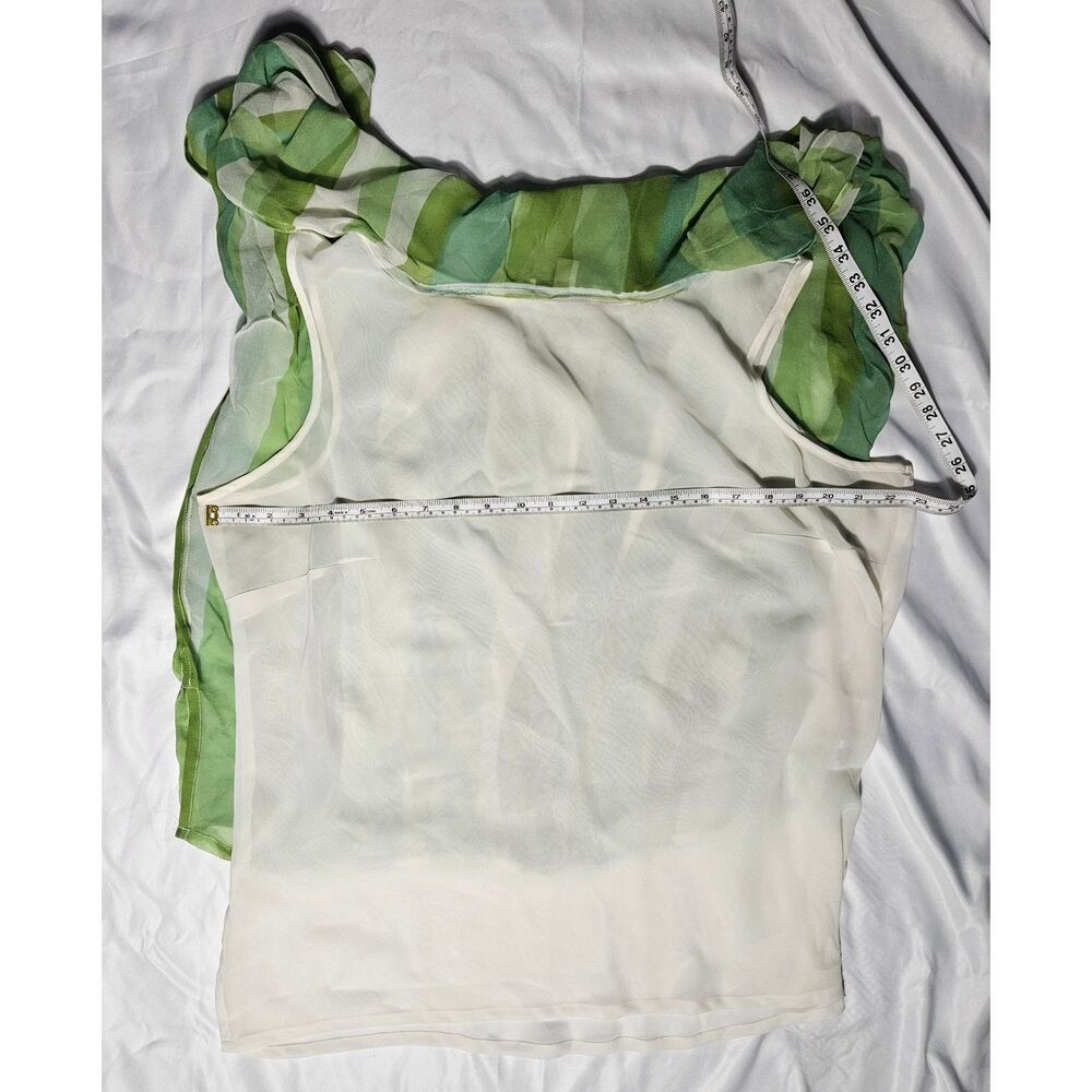 Coldwater Creek dressy top/tunic with gauzy overlay see note on fabric